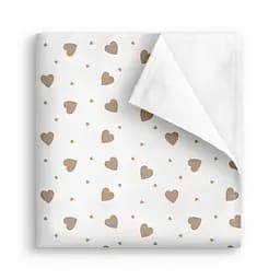 Пелюшка багаторазова Cosas непромокаюча Beige Hearts 100x120 см, магнолія - мініатюра 2