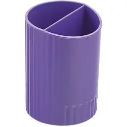 Стакан для письмового приладдя ZiBi Sferik круглий на два відділення фіолетовий (ZB.3000-07)