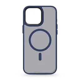 Чехол для Apple iPhone 15 Pro Max, Uniq MagCase, синий, противоударный, панель-накладка с MagSafe, ударопрочный TPU+PC, с магнитом MagSafe, поддержка полноценной беспроводной зарядки, ArmorStandart (ARM75299)