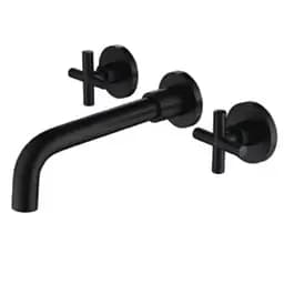 Смеситель для умывальника скрытого монтажа Wezer VAL10-10-BLACK нержавеющая сталь черный матовый