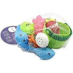Набір іграшок для купання Bibi Toys Лійка та тваринки 9 шт. (760943BT) - мініатюра 3