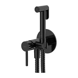 Набір гігієнічного душу прихованого монтажу Omnires Y black SYSYBI2BL, Чорний матовий