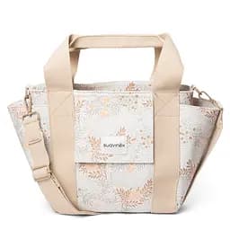 Сумка для мами Suavinex Poetry маленька біла з малюнком (403041)