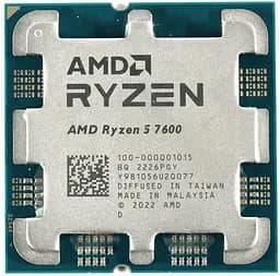 Процессор AMD Ryzen 5 7600 (100-100001015) (Socket AM5, 12T, 5.1 ГГц, Tray)