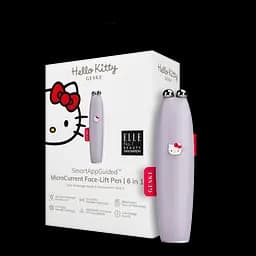 Мікрострумова ручка GESKE MicroCurrent Face-Lift Pen 6 в 1 by Hello Kitty для підтяжки обличчя фіолетова