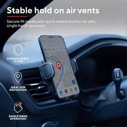 Автомобільний тримач смартфона Trust Runo airvent 4-7", чорний teh0018468 - мініатюра 3