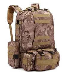 Тактичний рюкзак 52л з тканини Oxford Хакі пітон