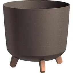Горщик для квітів Prosperplast Gracia Tubus Eco Wood кавовий (70887-4625)