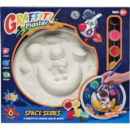 Набір для творчості Bambi Гіпсова розмальовка тарілка 16.5 см Space Series MK5430-824  