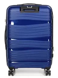 Валіза середня M поліпропілен Worldline Airtex 283 66×44×28см 80л Темно-синій - мініатюра 4