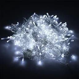Світлодіодна гірлянда на ялинку LED 300 W-2 на 13 метрів, Білий кабель, гірлянда на 300 лампочок (ST) - мініатюра 3