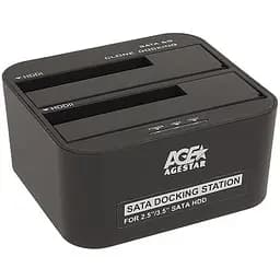 Док-станція AgeStar 3UBT6-6G для 2.5/3.5 SATA HDD или SSD USB3.0 Black (3UBT6-6G (Black))