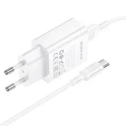 МЗП Borofone BA110A Lemi 7.5W (1USB-A) + кабель USB to Type-C White - мініатюра 5