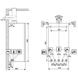 Газовий котел Buderus GB172i-42 Logamax plus білий (7736900660) - мініатюра 4