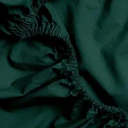 Простирадло на резинці Cosas з вареної бавовни PINE 90х200х20 см (91WashedCottonGreenDark_90x200x20) - мініатюра 3