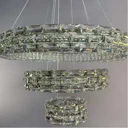 Люстра кільця Linisoln 7896-60*40*20 метал, кришталь LED 80 Вт 120-50 см - мініатюра 3
