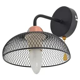 Бра Brille BL-592W/1 настенное накладное в спальню лофт E27 BK/Cop