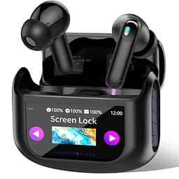 Беспроводные наушники, наушники Bluetooth 5.4 Многофункциональные наушники с сенсорным экраном с 5 режимами эквалайзера, 48H In