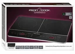 Плита індукційна 2000Вт+1500Вт на дві конфорки Profi Cook PC-DKI 1067