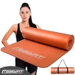 Коврик для йоги и фитнеса NBR 10 мм Оранжевый EasyFit fit0025052