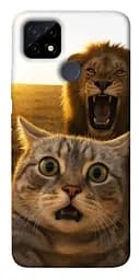 Чохол Demsky Shocked cat and lion для Realme C12
