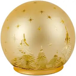 Світильник декоративний Chomik Куля скляний LED золотий 12x11 см (BOZ1846)