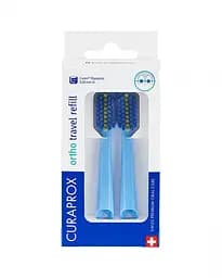 Змінні насадки до дорожнього набору для брекетів Curaprox Ortho Travel Travel Refill блакитні 2 шт. - мініатюра 2