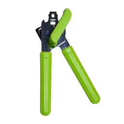 Консервный нож открывалка для консерв консервооткрыватель нержавеющая сталь пластик 20 см, Kitchen Master Салатовый 85461