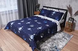 Комплект постільної білизни Moon&Star Ranforce Elite Cosmos King Size 220x240 см наволочки 4х70х70 см