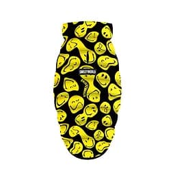 Курточка для собак Waudog Clothes малюнок Смайли на чорному M47 В 69-73 см С 41-45 см   - мініатюра 4