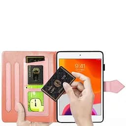 Шкіряний чохол Art Case з візитницею для Samsung Galaxy Tab S7+ Помаранчевий - мініатюра 7