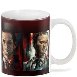 Кухоль GeekLand Шерлок Холмс Sherlock арт головні герої CP 03.439 330 мл білий