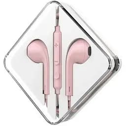Навушники Hoco M55 Memory sound wire with mic з мікрофоном рожеві - мініатюра 4