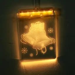 Гірлянда LED Star штора 3D світлодіодна Happy new year - мініатюра 5