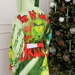 Халат дитячий з плюшевого велюру Grinch №2 18258 134-140 см - мініатюра 6