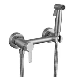 Змішувач для гігієнічного душу зовнішнього монтажу Mixxus DAX-222 нержавіюча сталь MI6079, Нержавіюча сталь