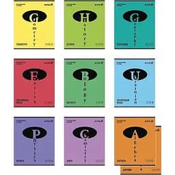 Набор тетрадей Kite Bright предметный 48 листов в клетку 10 шт. (K25-240-11-19)