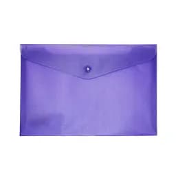 Папка-конверт, на кнопке, А5, BM.3935-99 BUROMAX, матовый полупрозр.пластик (4823078953421) Фиолетовый