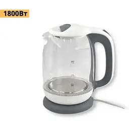 Чайник электрический  XPRO СВ 9121  на подставке стеклянный белый (40755-СВ 9121)