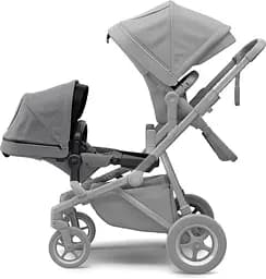 Прогулянкове крісло Thule Sleek Sibling Seat Grey Melange on Black (TH 11000210) - мініатюра 3