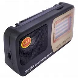 Радіоприймач від мережі та на батарейках радіо чорне FM ФМ Kipo KB 408AC Aux - мініатюра 2