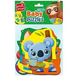 Пазлы макси с игрой Vladi Toys Малыш Сможет Животные и Игрушки (VT1722-23)