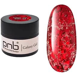 Гель PNB UV/LED Galaxy Gel 04 Red глітер 5 мл