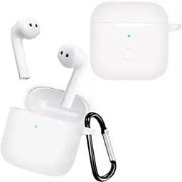 Чохол-накладка DK Silicone Candy Friendly з карабіном для Xiaomi Redmi Buds 3 (white)