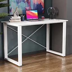 Письмовий стіл Ferrum-decor Драйв 750x1400x700 Білий метал ДСП Біле 16 мм (FRD-103206)