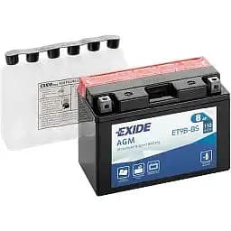 Акумулятор Мото Exide ET9B-BS AGM 8Ah (+/-) 110EN 150x70x105 мм - мініатюра 2