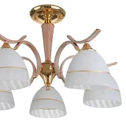 Люстра стельова Brille класична E27 60W BG (LK-674C/5) - мініатюра 3