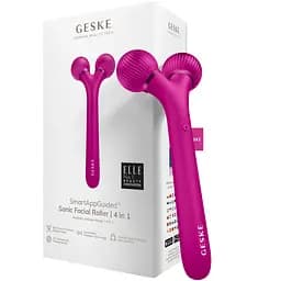 Електронний звуковий ролик для обличчя GESKE Sonic Facial Roller 4 в 1 бузковий