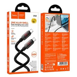 Кабель Type-C - Type-C HOCO U-143 240W PD3.1 charging data cable 1.2m - мініатюра 5