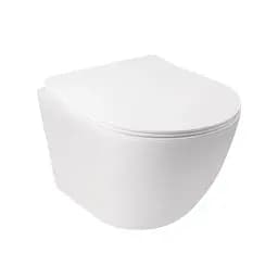 Набір Q-tap інсталяція 3 в 1 Nest QT0133M425 з панеллю змиву квадратною QT0111M06029SAT + унітаз з сидінням Jay QT07335176W - мініатюра 9